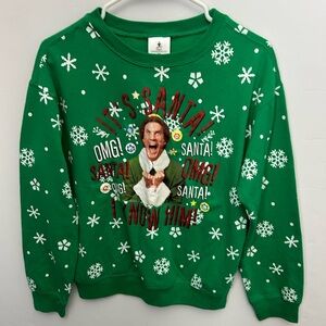 Buddy the Elf Green Christmas sweatshirt Medium